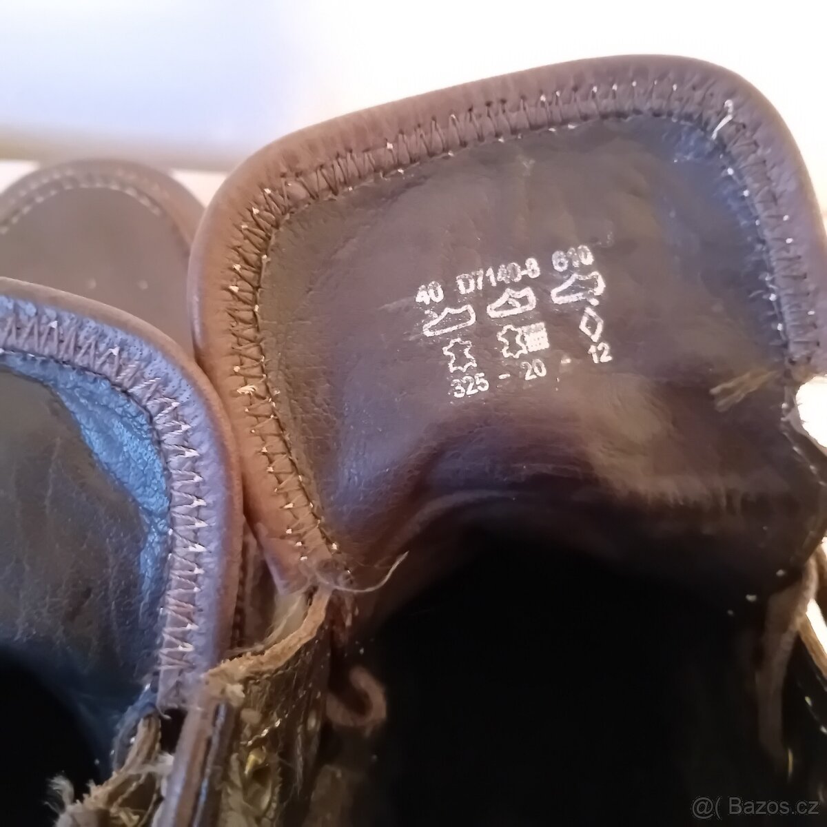 pánské zimní kožené boty vel. 40 zn. Bugatti - 9