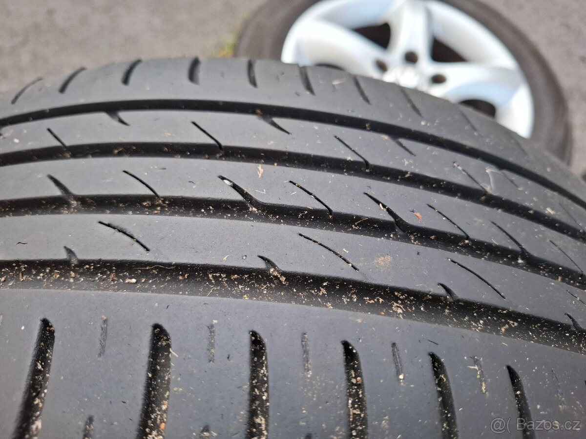 Alu kola 15" Skoda Antares 5x100 letni pneu 195/55R15 - 9