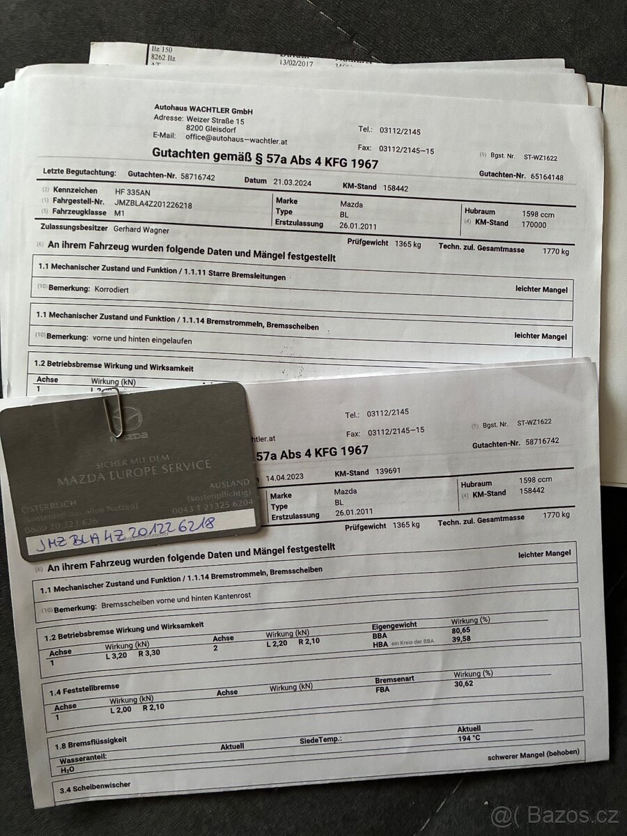 Mazda 3 1.6i 77kw rv.2011 serviska bez koroze - 9