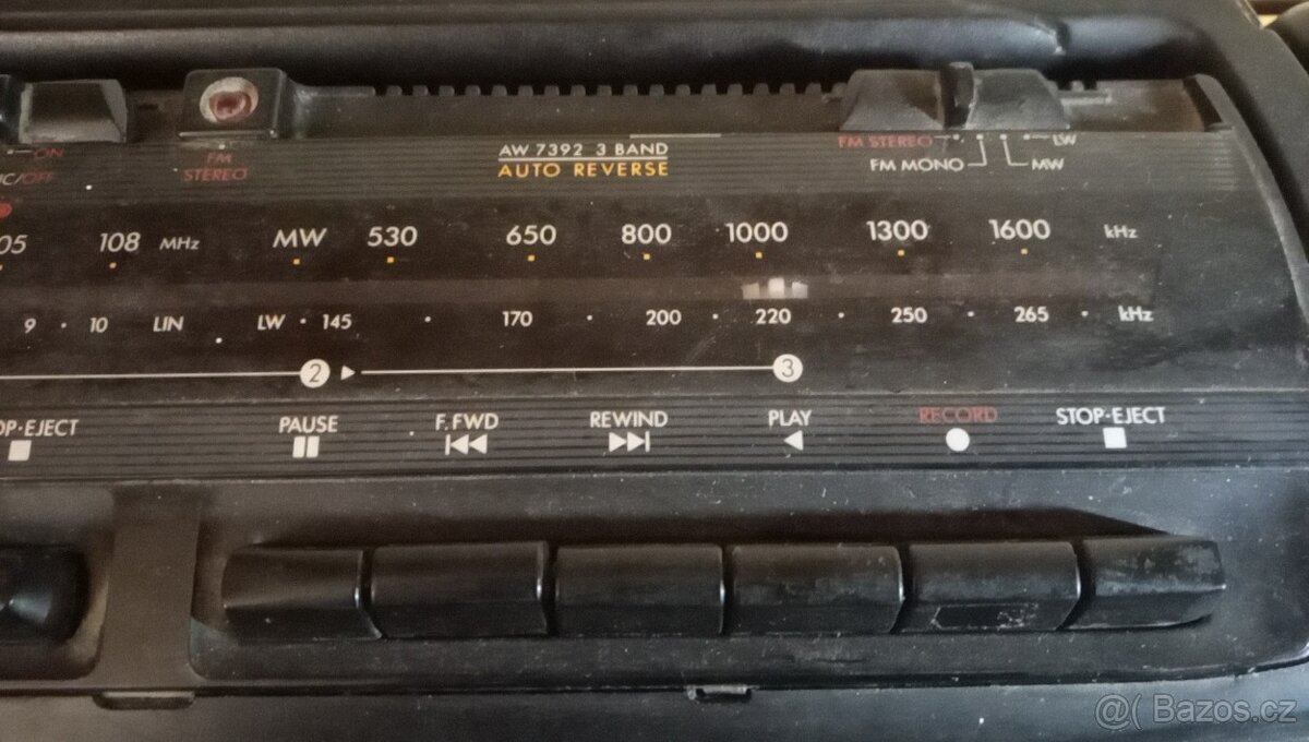 Radiomagnetofon Philips AW 7392. FM radio hraje dobře, ladí - 9