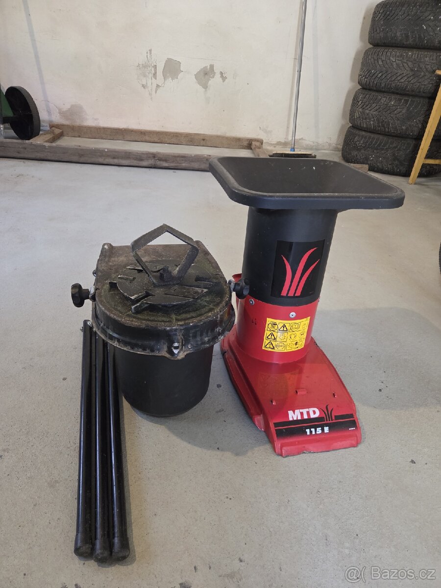 Elektrický drtič větví MTD 115 E – 1500 W - 9