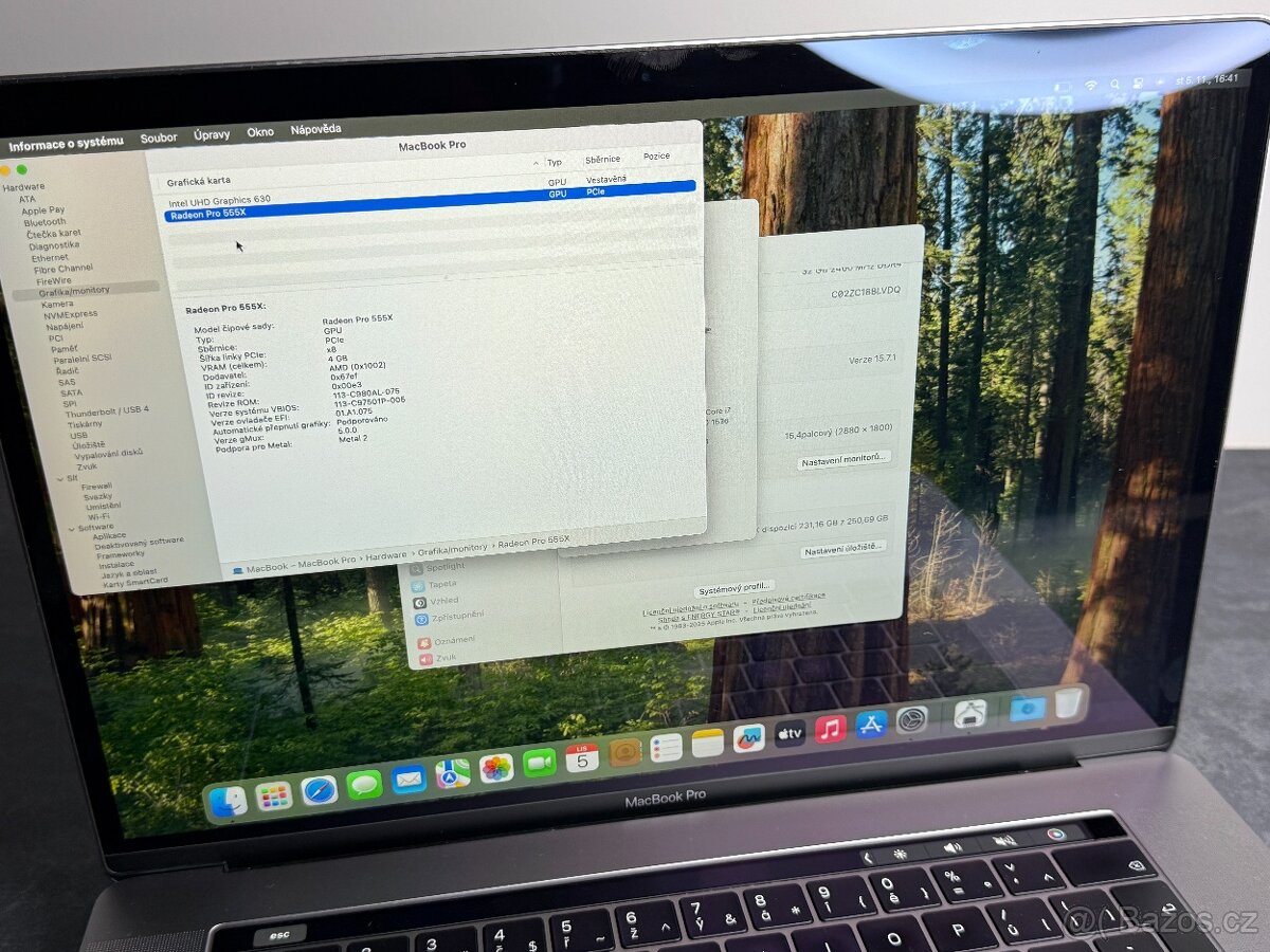 MacBook Pro 15'' 2019 / i7 / 32GB / 256GB SSD - DPH - 9