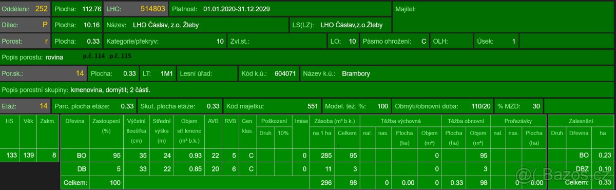 Prodej lesních pozemků k.ú. Brambory - 9