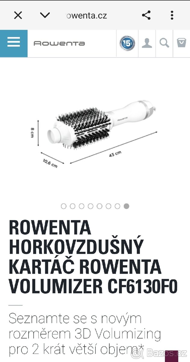 Horkovzdušný kartáč Rowenta - 9