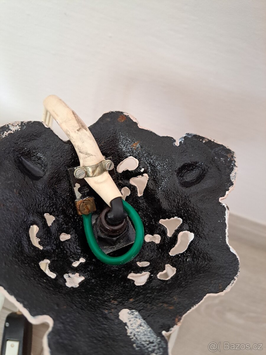 Stará retro lampa "petrolejka" elektrická - 9