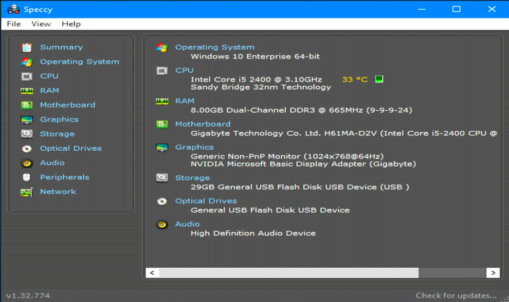 Kombo Gigabyte H61MA-D2H Intel Core i5 8GB DDR3 RAM - 9
