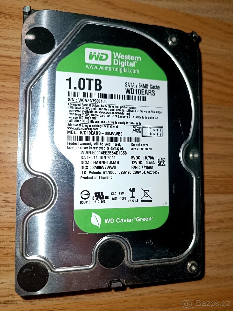 HDD 3,5" 320GB 400GB 500GB 1TB WD Samsung - 9