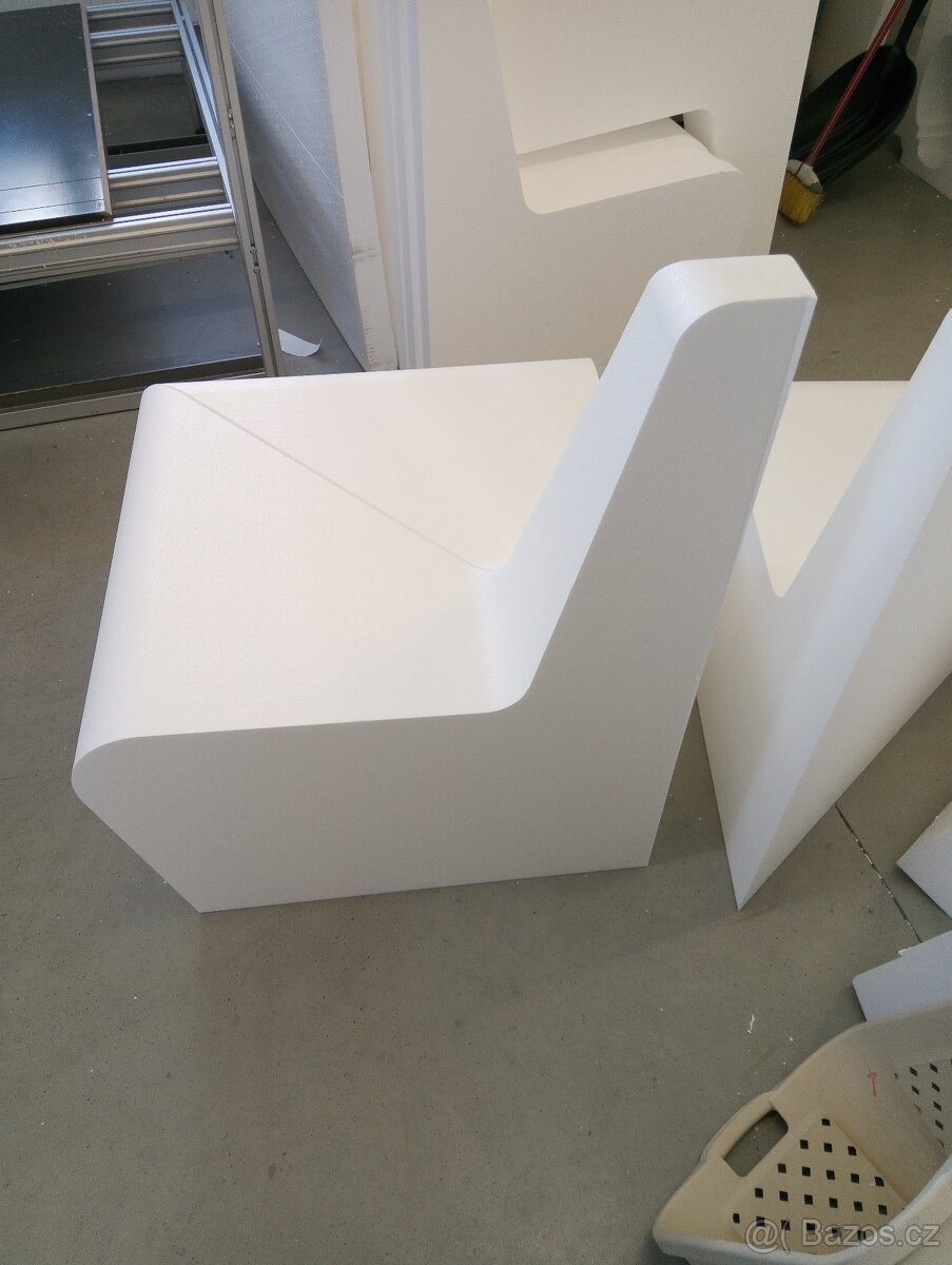 Polystyrenová lavice, sedačka rovná-rohová F150 - 9