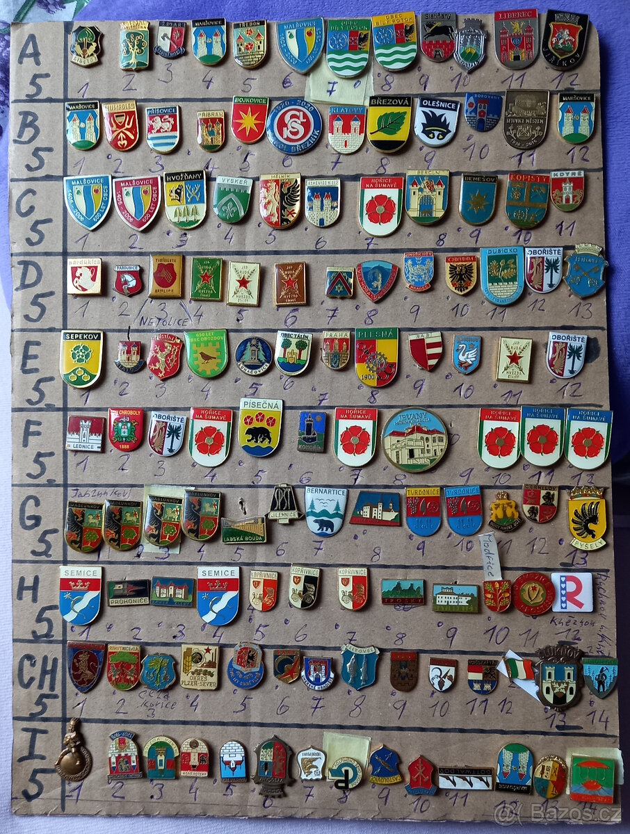 samolepky ERBY - konvolut + placky - 9