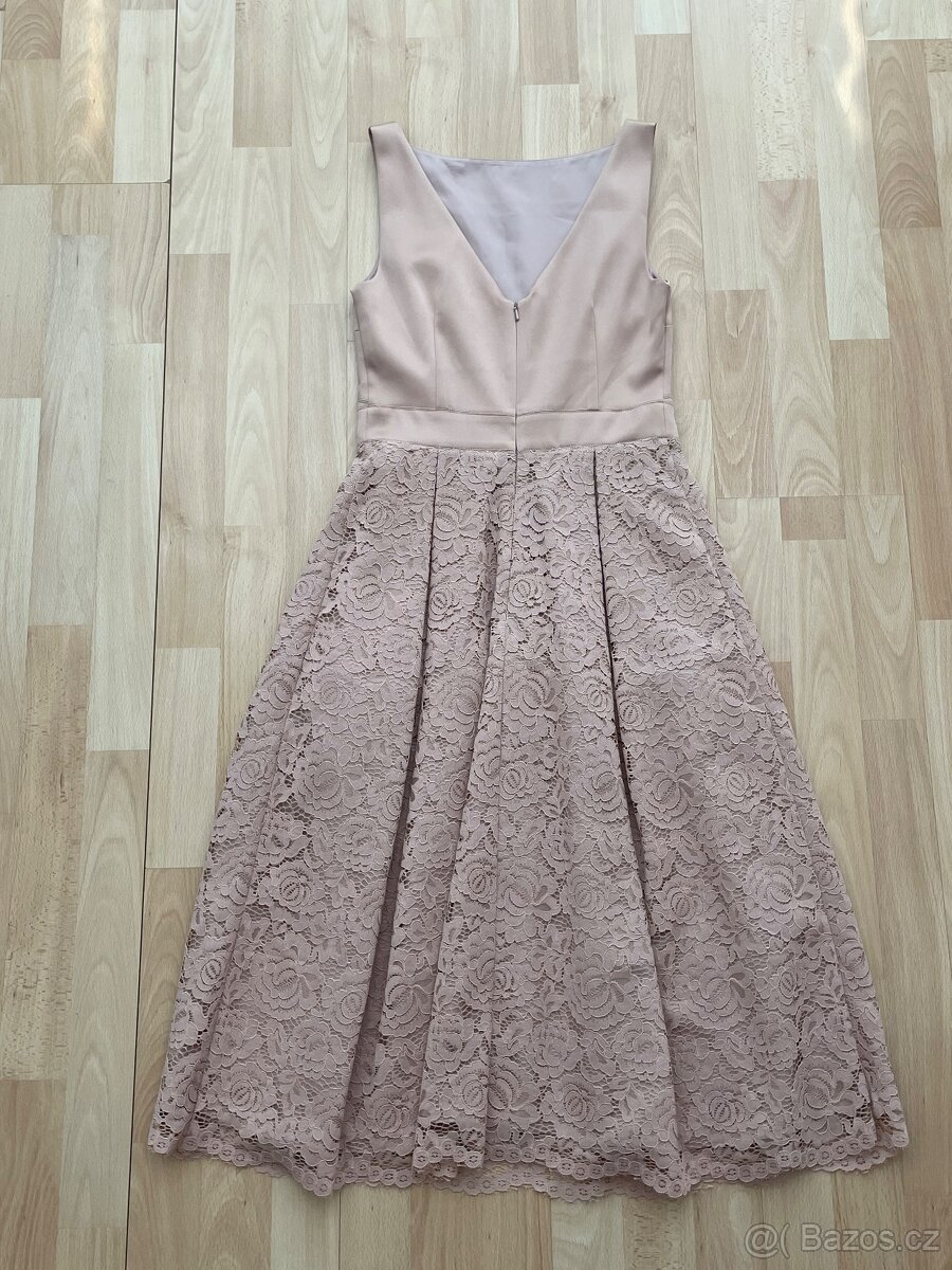 Nové béžové šaty Oasis vel. XS - 9