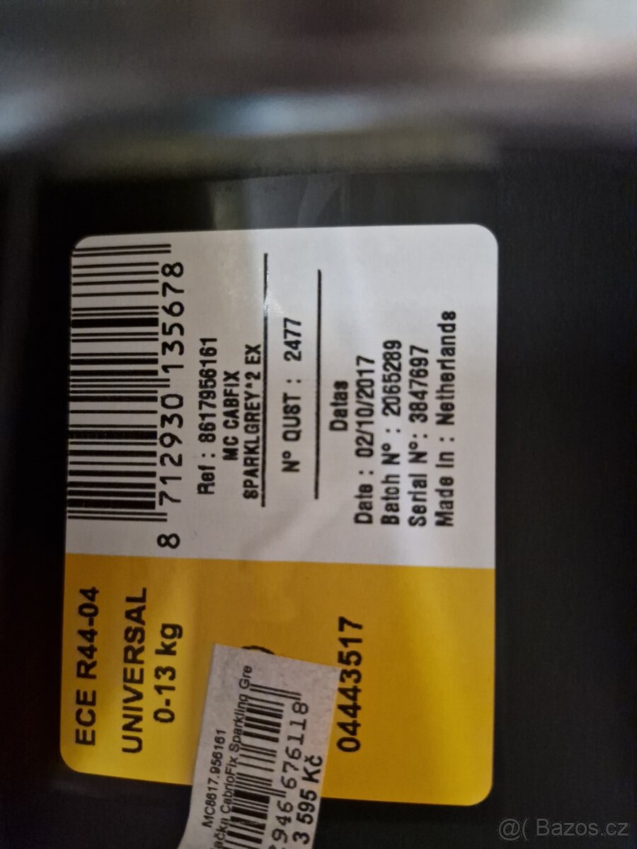 Maxi - cosi autosedačka, vajíčko, základna - 9