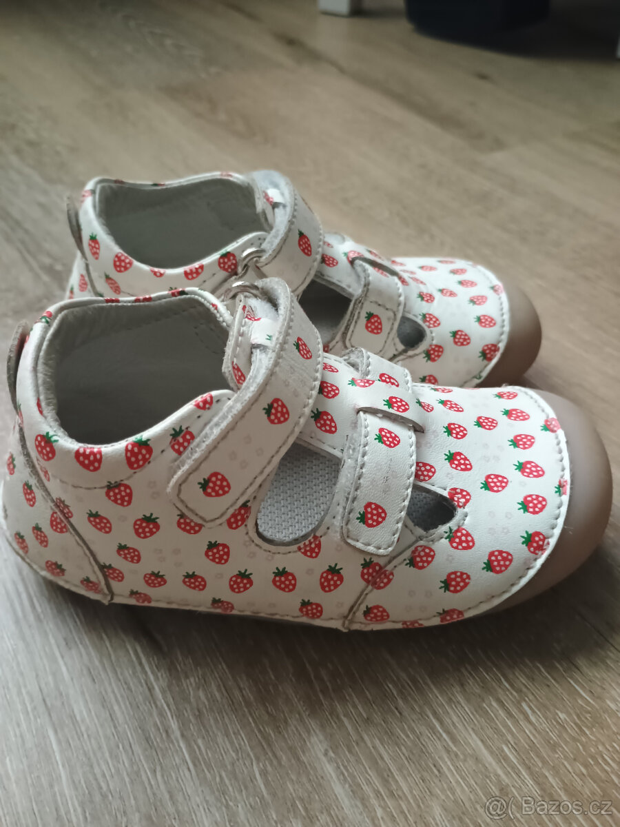 Barefoot dětské sandálky Lurchi - Flotty Nappa White vel. 23 - 9