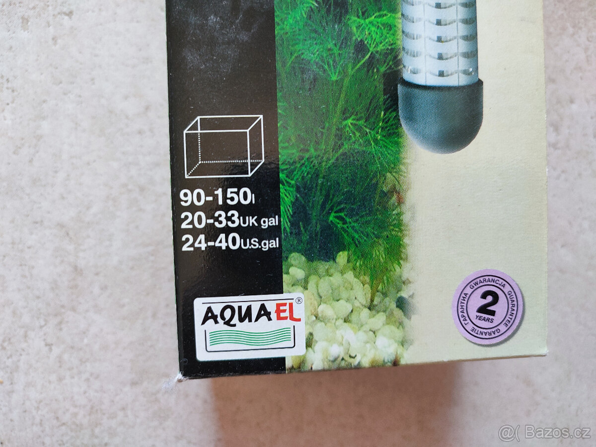 Akvárium cca 100x40x30cm + topení+příslušenství - 9