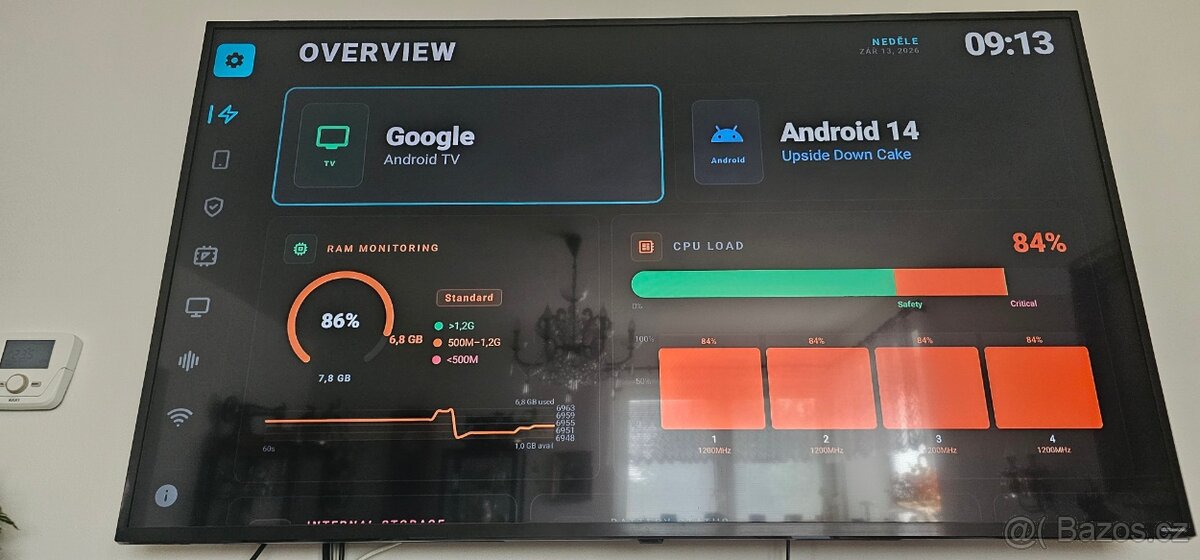 Android 14 TV box nový 2ks 128GB/8GB - 9