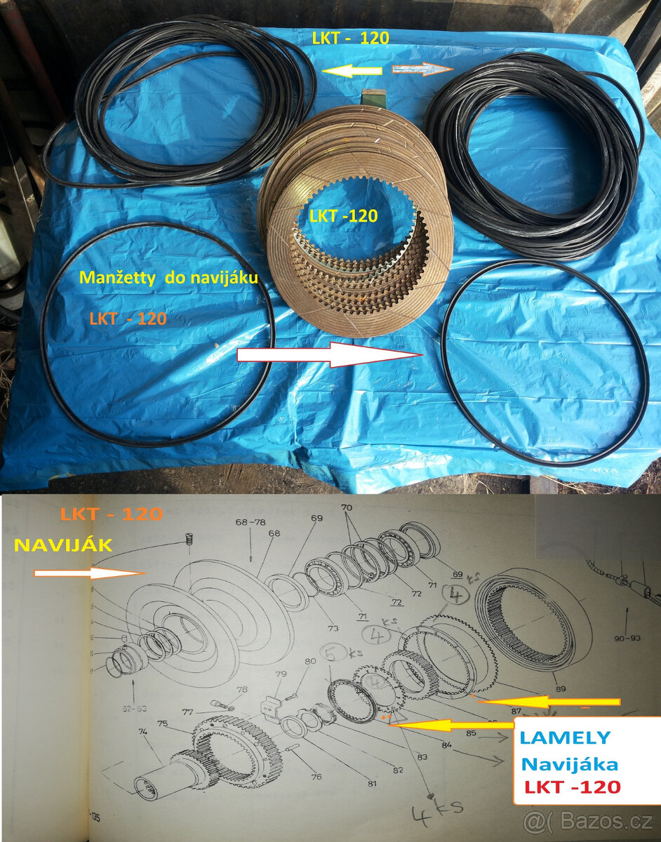 LKT 81 a LKT-120 lesné Traktory / Náhradné - diely - 9