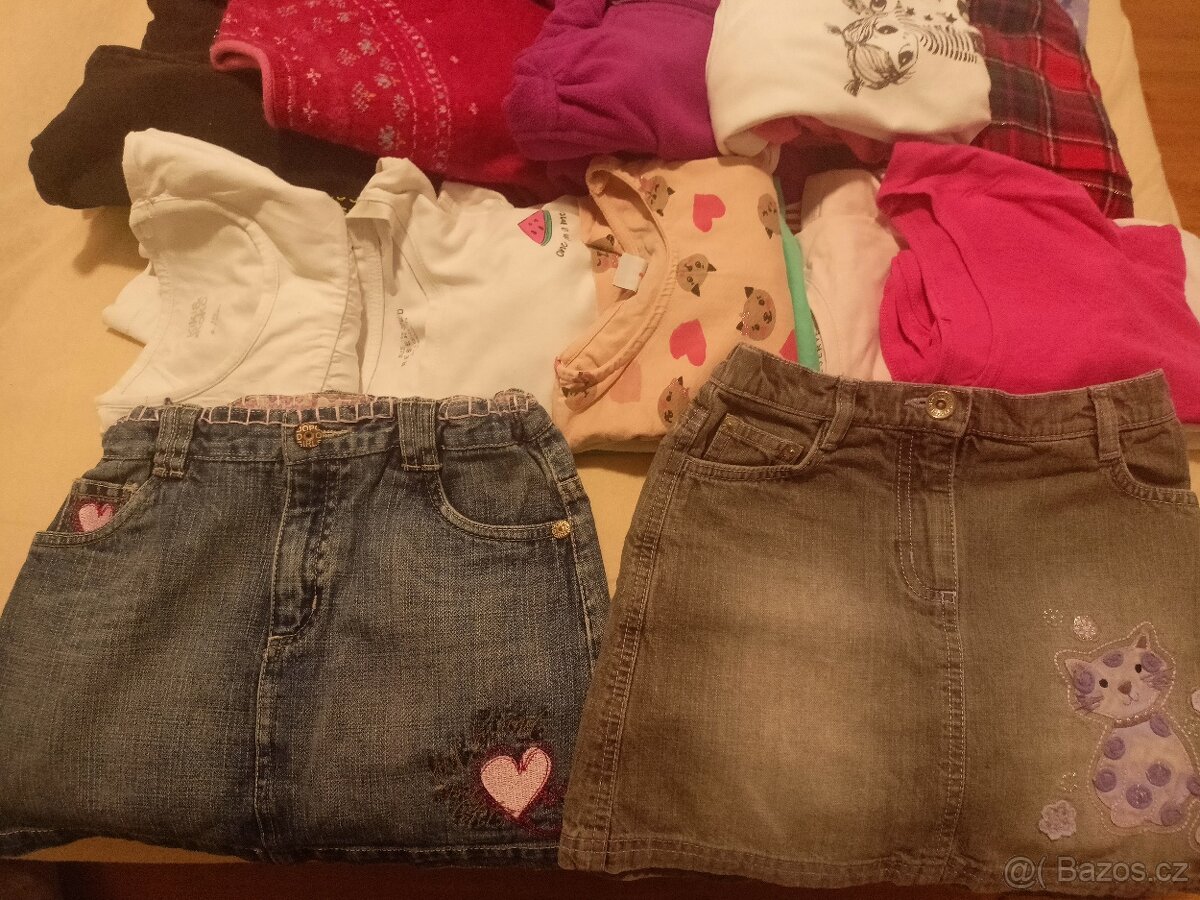 Dívčí oblečení 104-128 /70 ks- pouze jako celek :-) - 9