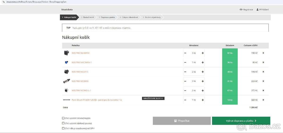 Rackové 19" panely XLR a speacon - 9