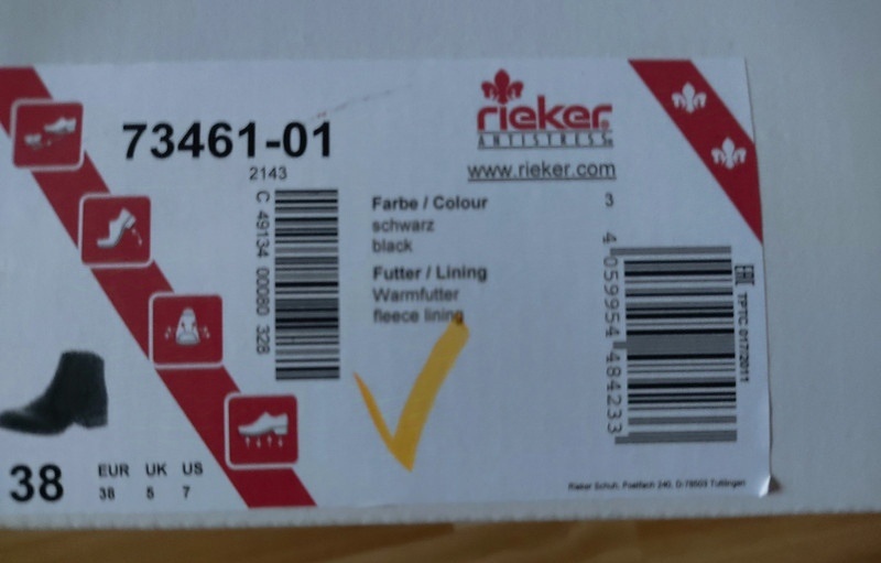 NOVÉ kožené Rieker 38 - 9