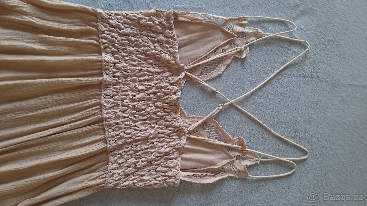 Letní hnědé šaty - 9