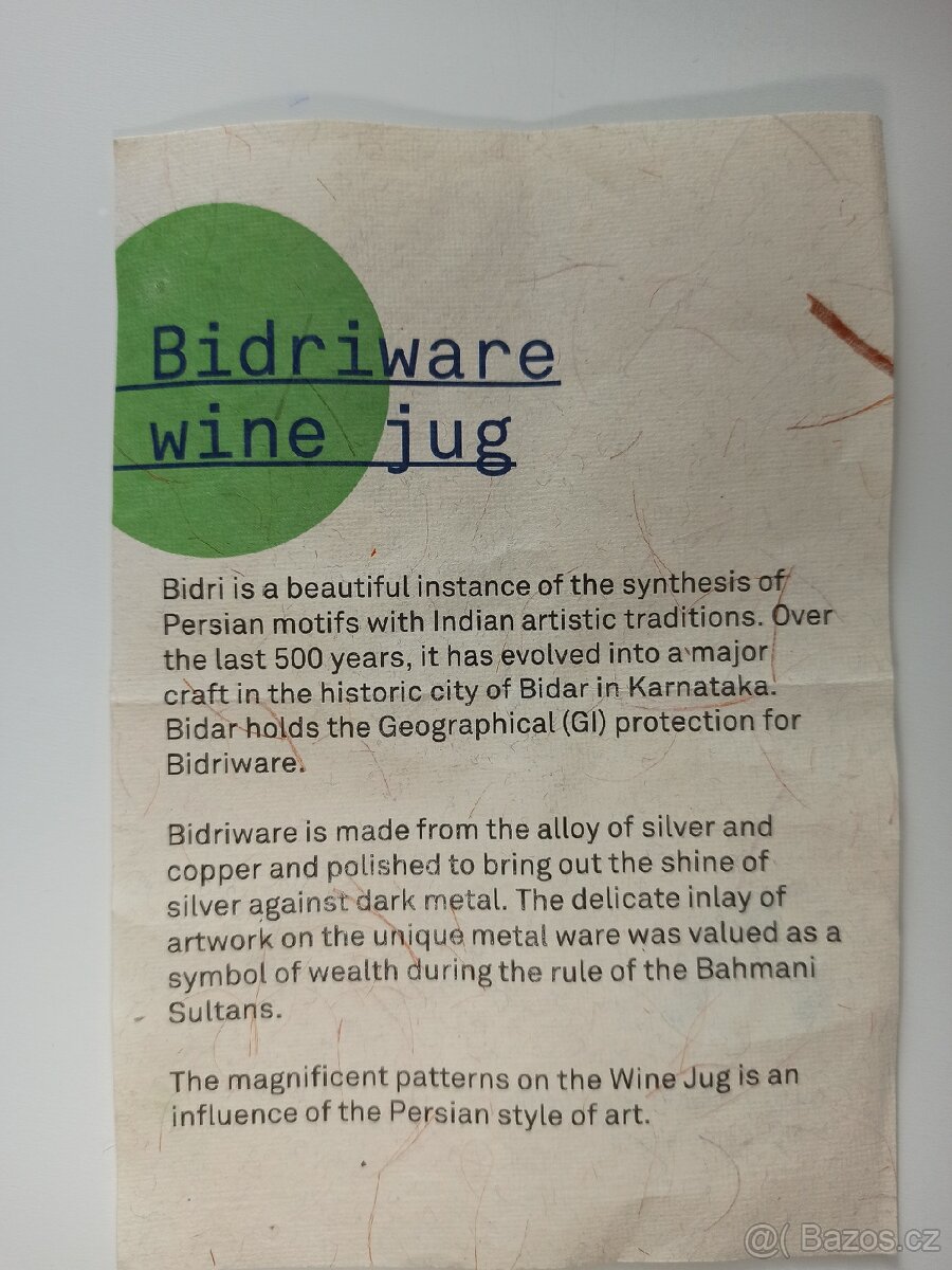 Bidriware wine jug - 9