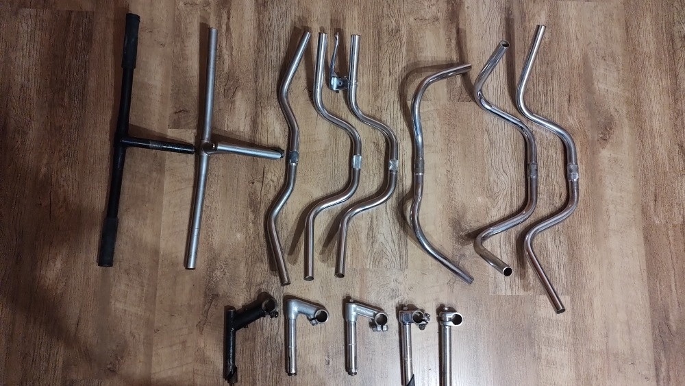 Chrom řídítka na kolo a představce - 9