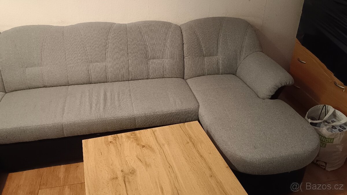 Rohová rozkládací sedačka do U - 9