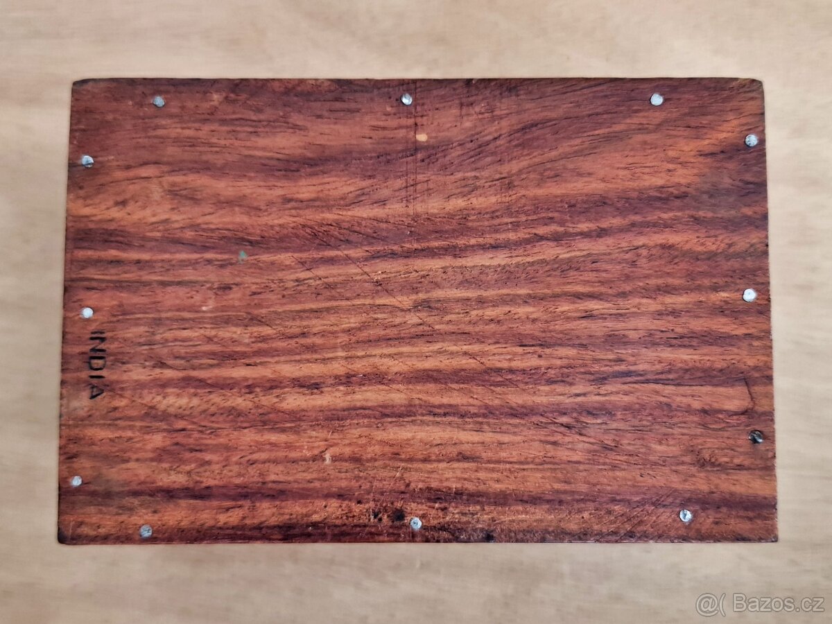 Dřevěná šperkovnice, India - 9