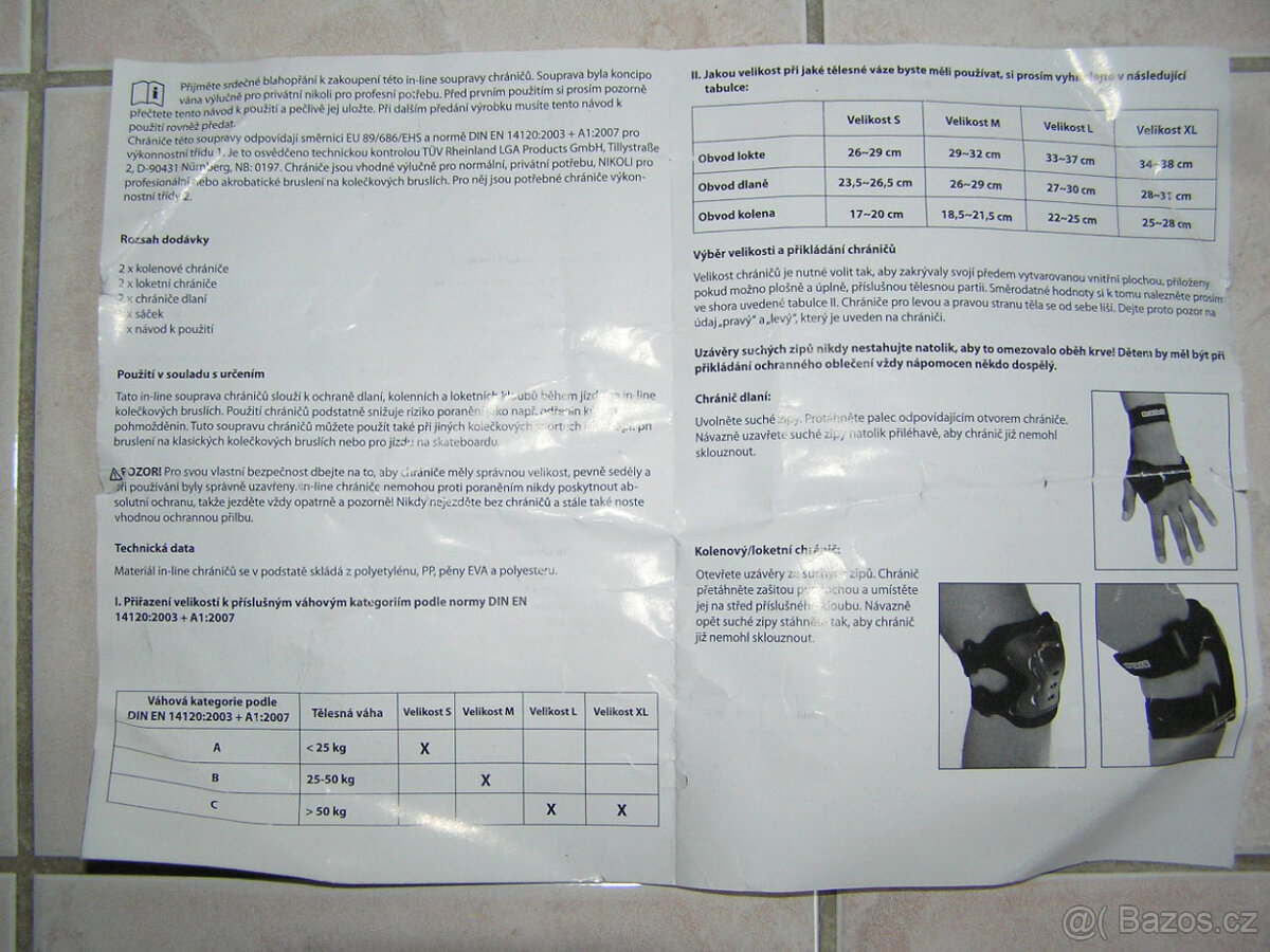 Chrániče na kolena, lokty, dlaně - 9