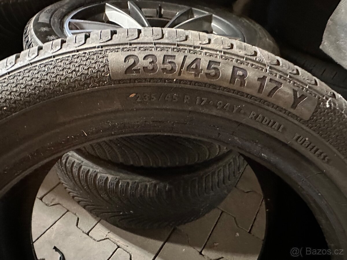 Alu kola bmw 5x112 r17 zimní sada - 9