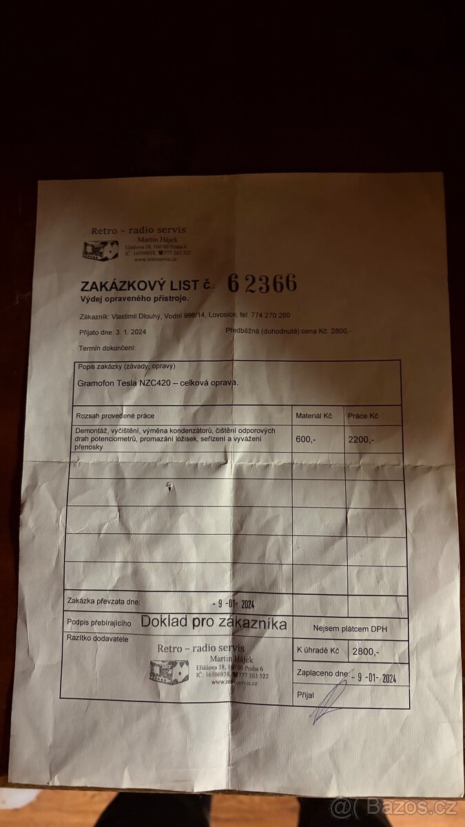 Gramofon Tesla NZC420 - 9