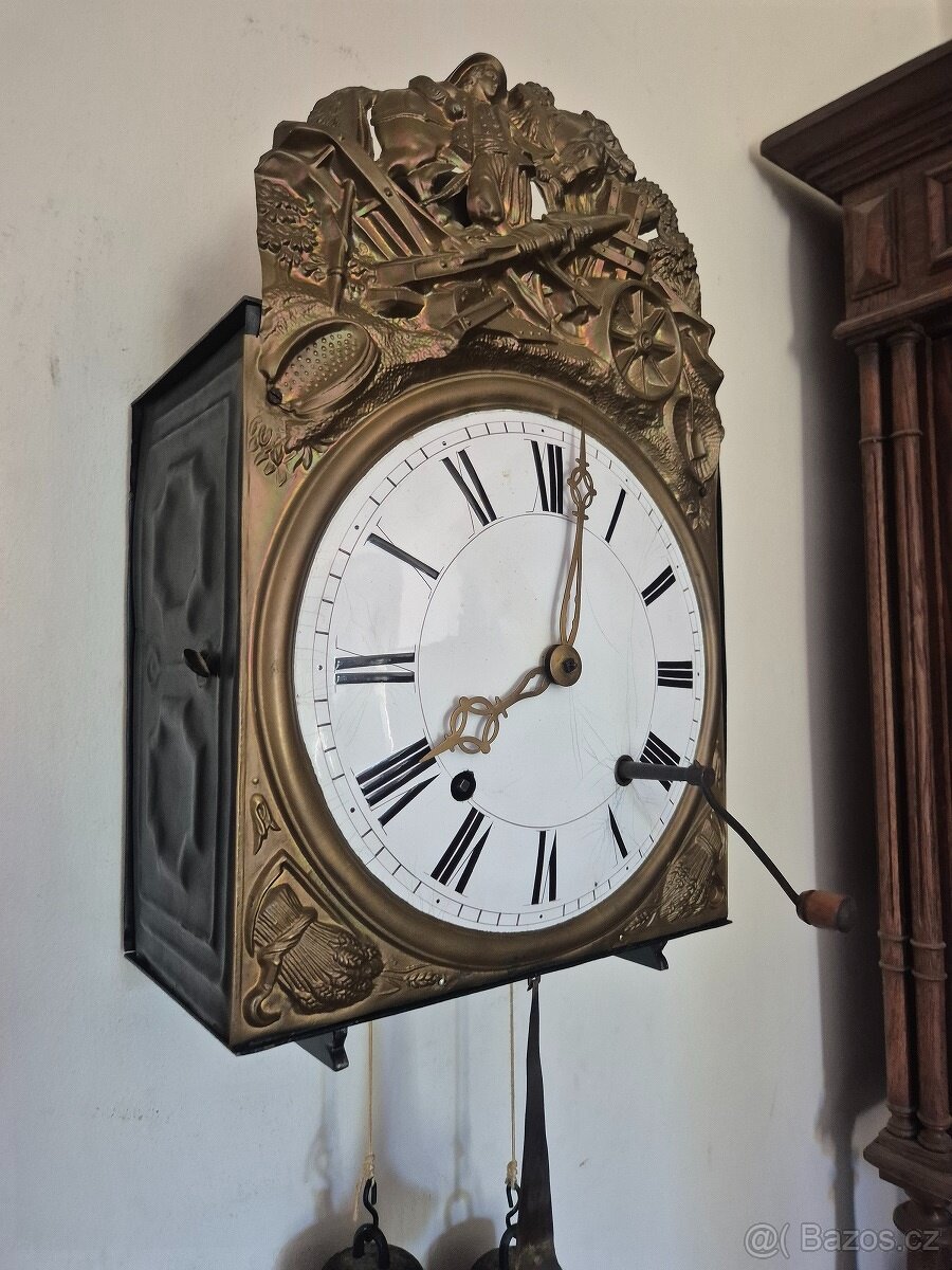 NÁSTĚNNÉ HODINY COMTOISE - FUNKČNÍ - 9