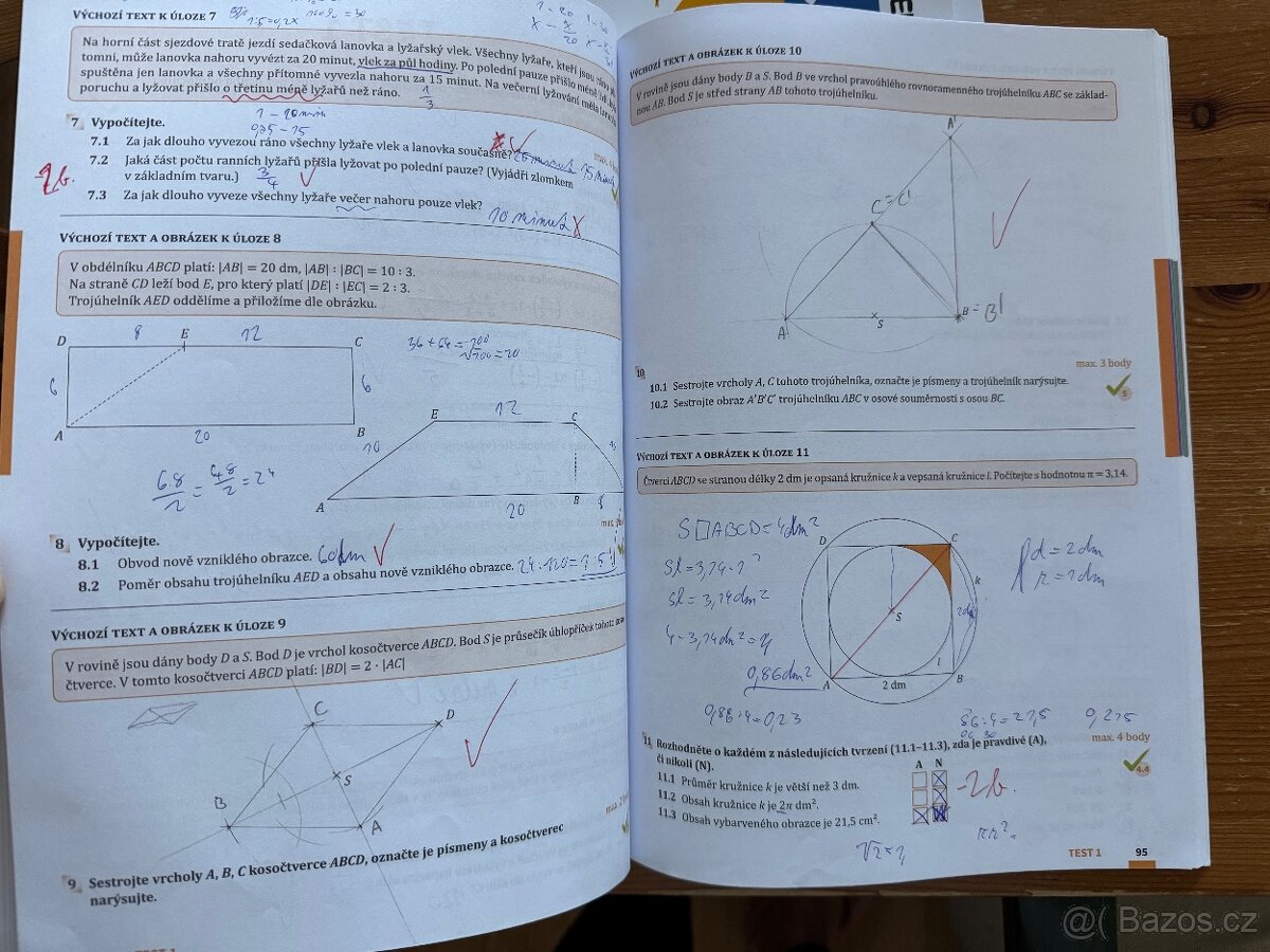 MATEMATIKA, ČESKÝ JAZYK k přijímačkám s nadhledem, v pohodě - 9