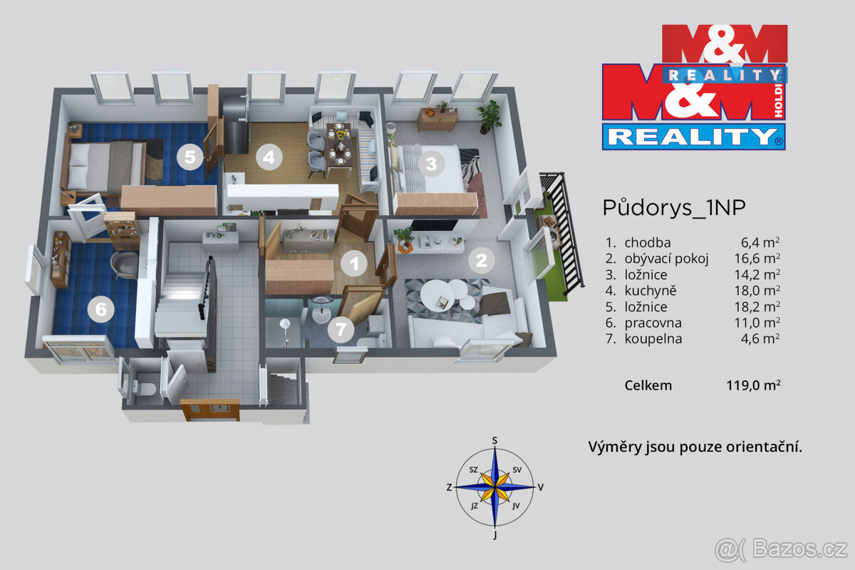 Prodej bytu 4+1, 119 m², Děčín, ul. Sněžnická - 9