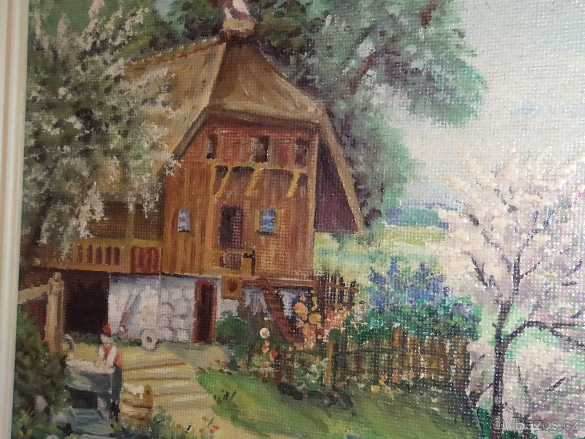 Obraz 61 × 51 , olejomalba / na kartonu - 9