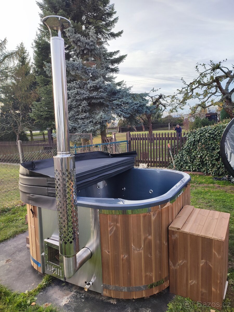 Koupací sud (ThermoWood - full set) hranatý - 9