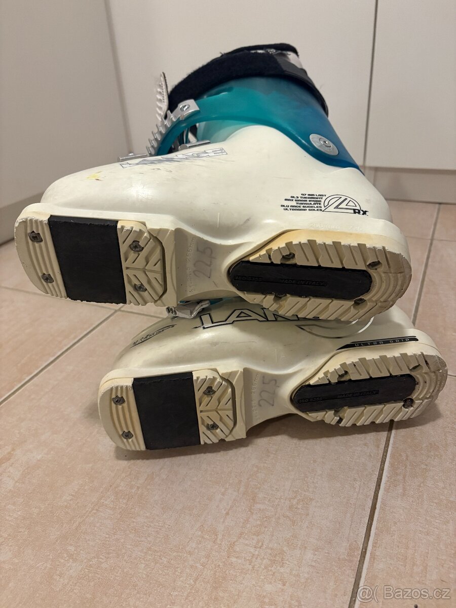 Dětský SET- lyže120, boty 22,5, hůlky 100 - 9