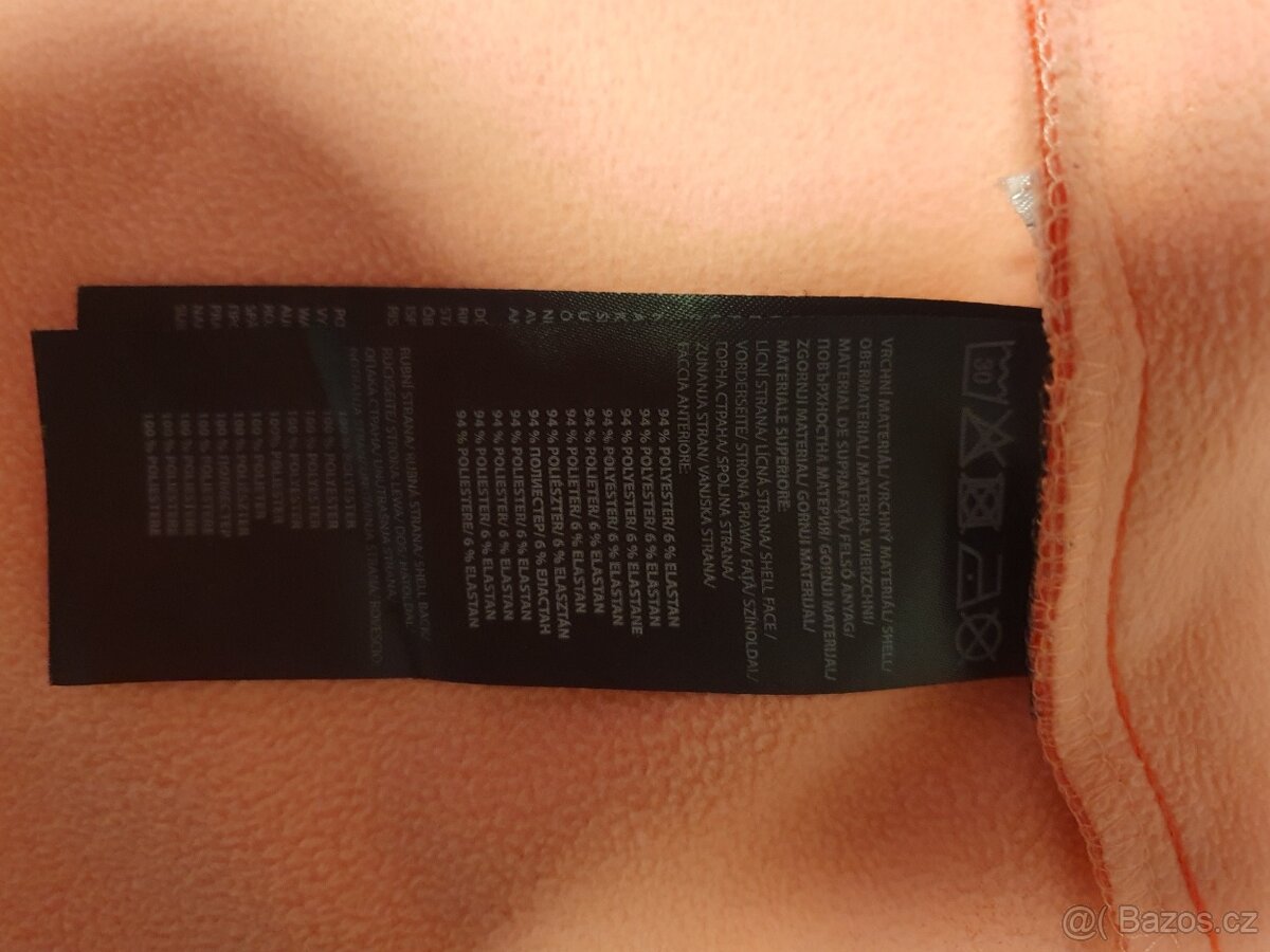 Bunda softshellová Lewro oranžová, vel. 116-122 - 9