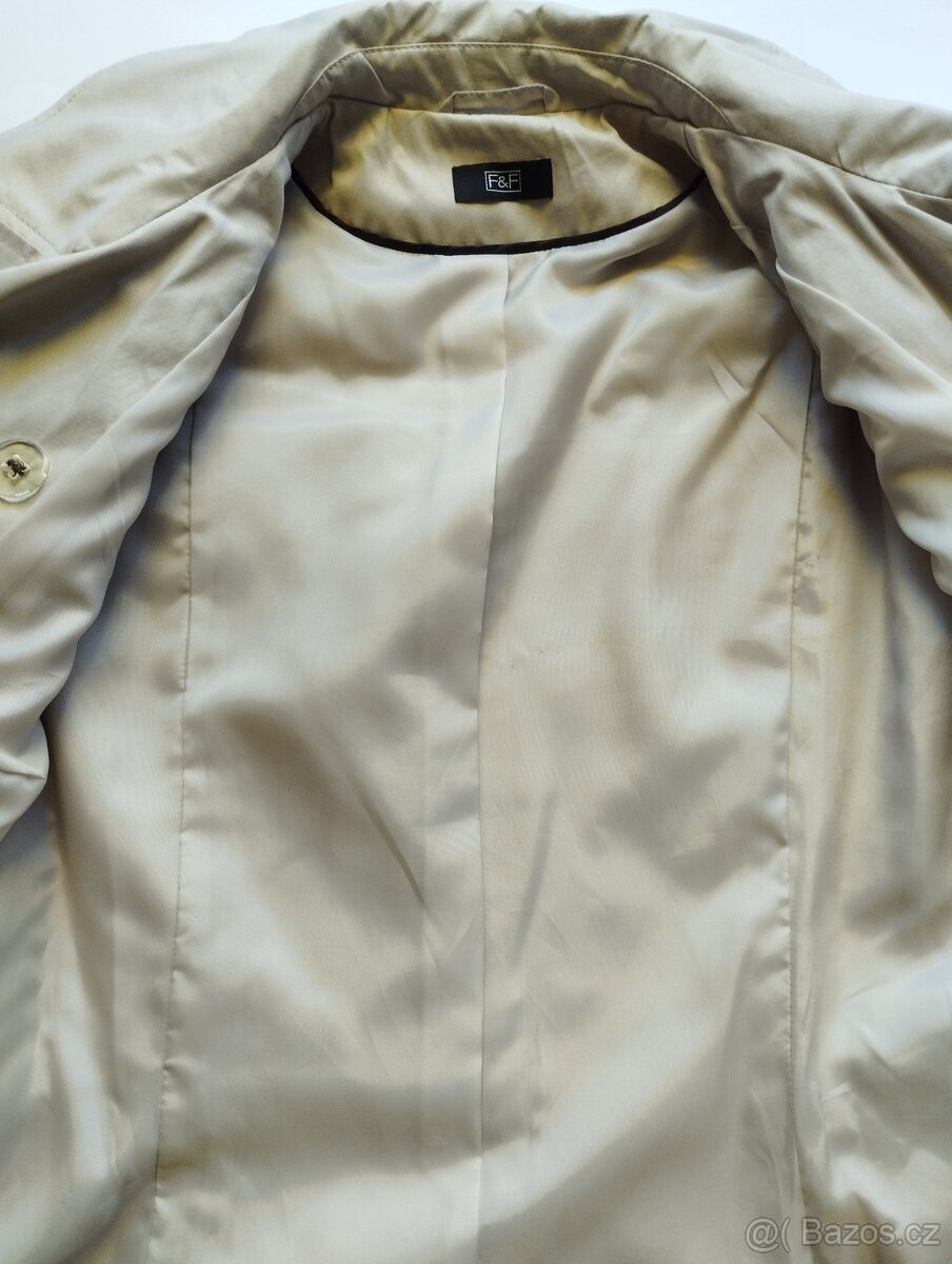 Kabát Trenčkot F&F vel. 40 –NOVÝ - 9