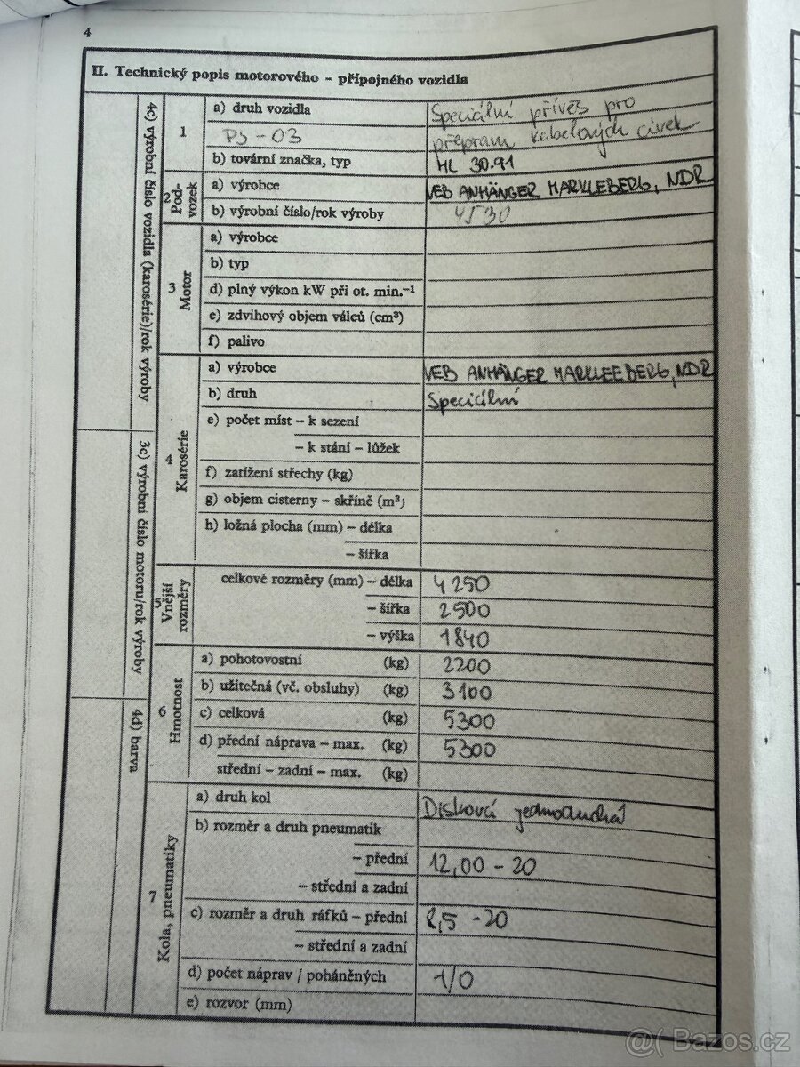 Prodám kabelový vlek - 9