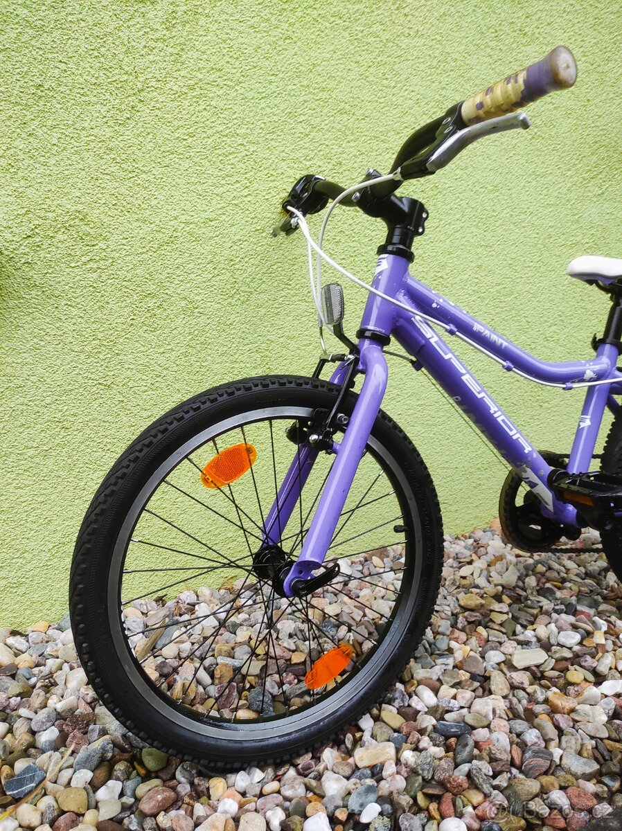 Značkové dětské kolo Superior 20" (fialová) - 9