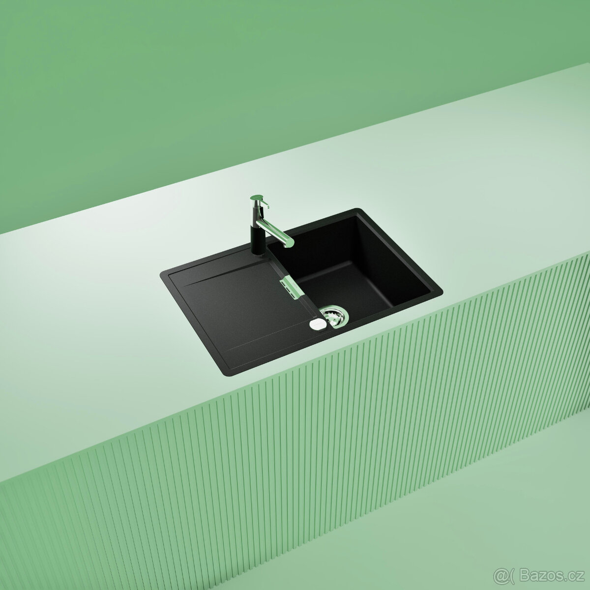 Dřez Schock Mono D-100S magma montáž do roviny s deskou - 9