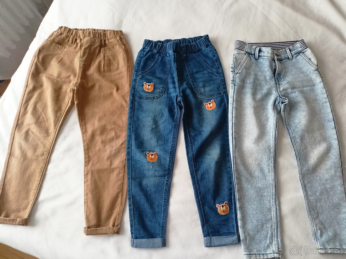 3x dětské džíny, vel.128 - 9