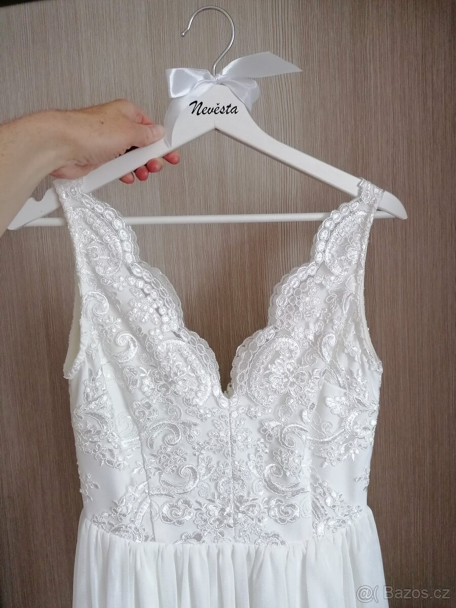 Svatební šaty vel. 38 - 9