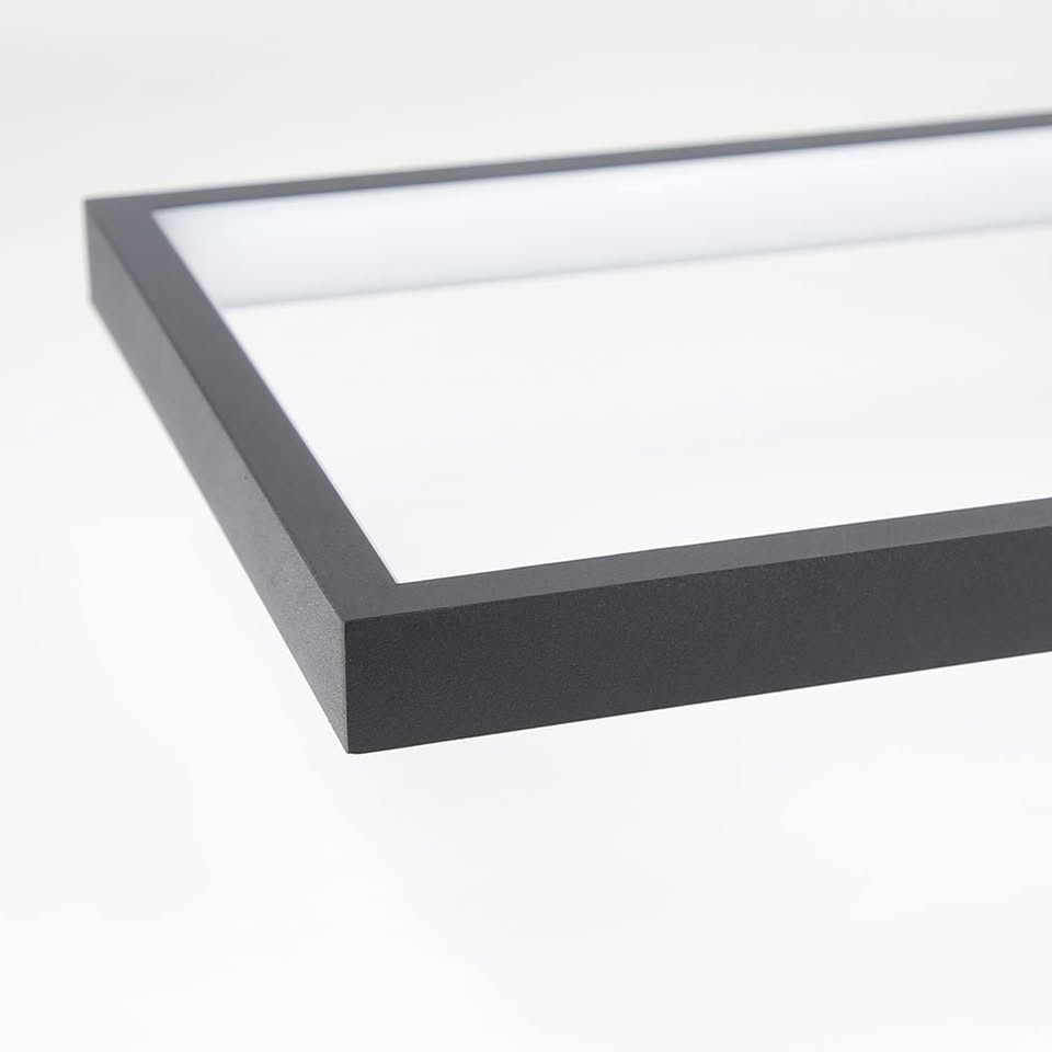 Černé moderní stropní stmívatelné LED svítidlo - obdélníky - 9