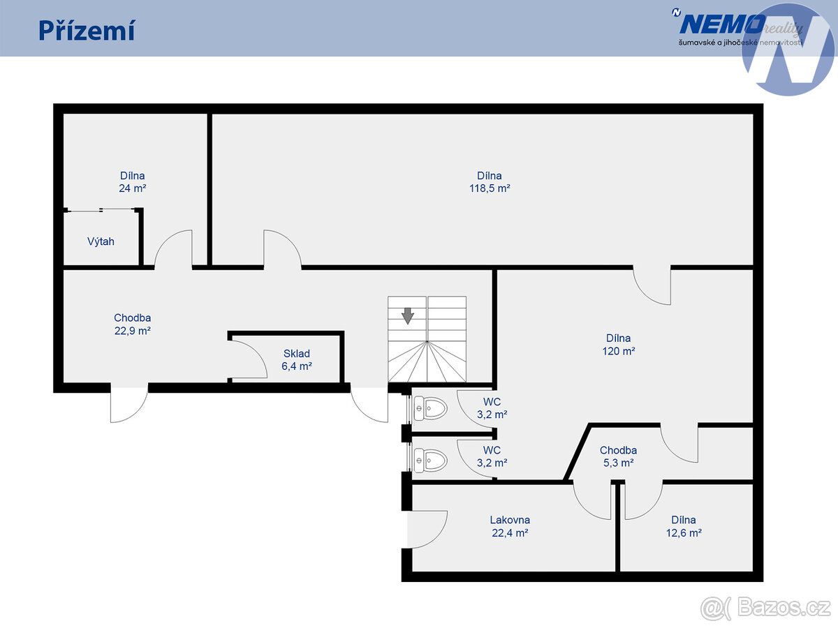 Pronájem komerčního objektu 1300 m² Dobřanovská, Volyně - 9