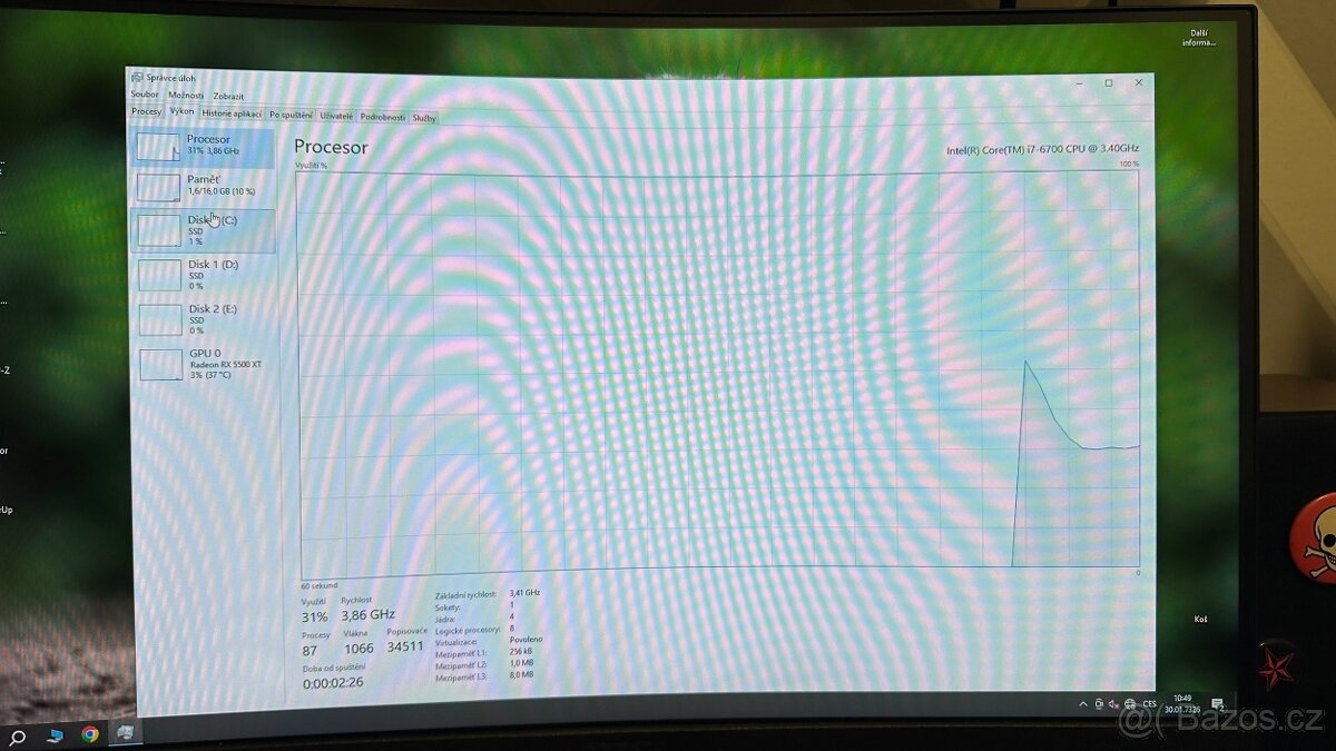 MSI B250 GAMING M3 + i7-6700 (4C/8T) - 9