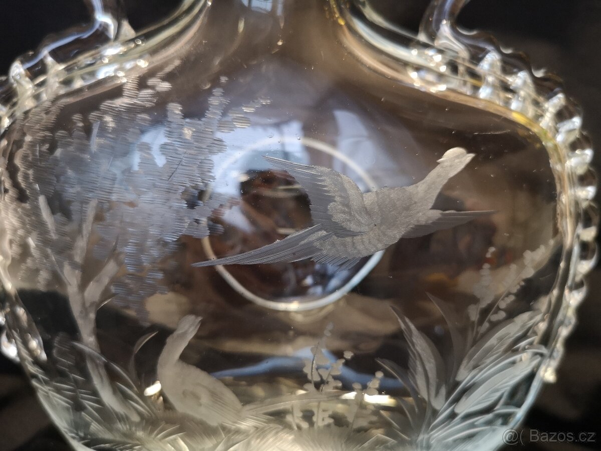 Váza broušená Moser - 9