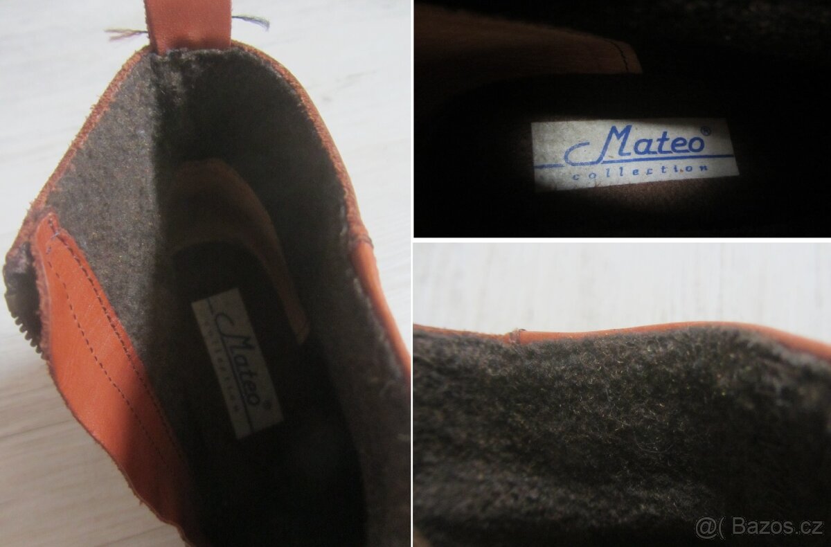 Vintage kožené rezavohnědé boty - 9