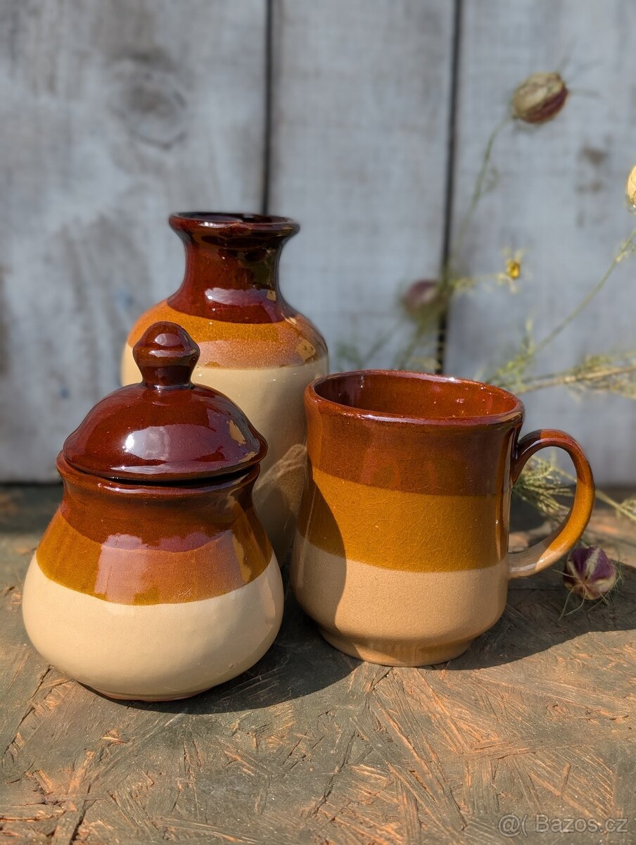 Retro souprava v přírodních barvách. - 9