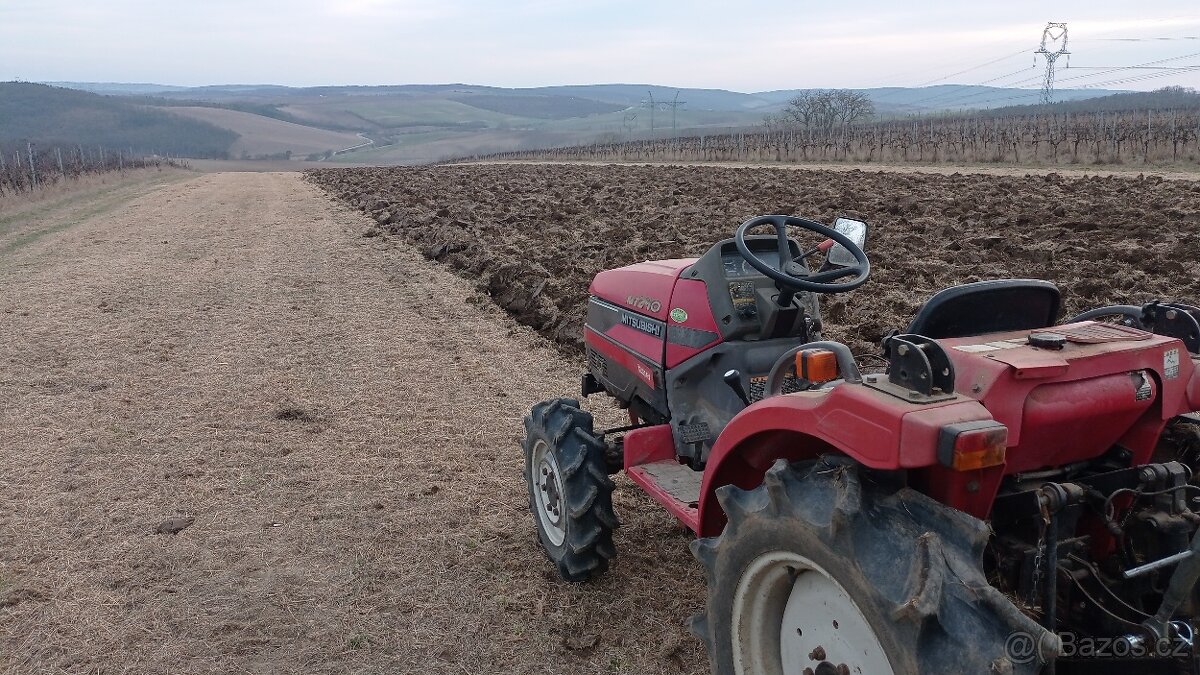 Práce s malotraktorem mulčování - 9